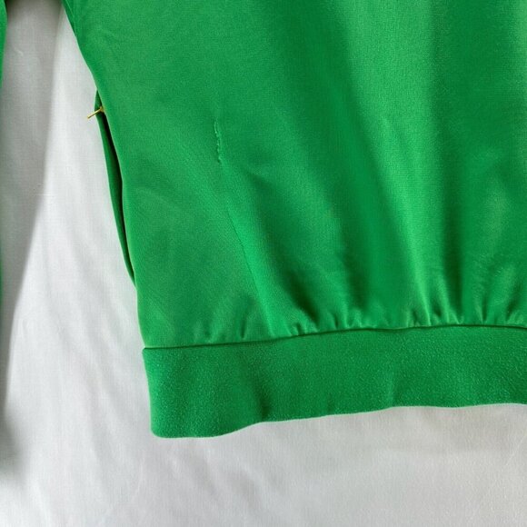 T'oui Jacket Womens Size L BRAZIL Striped Track Full Zip Long Sleeve Green - Picture 7 of 12